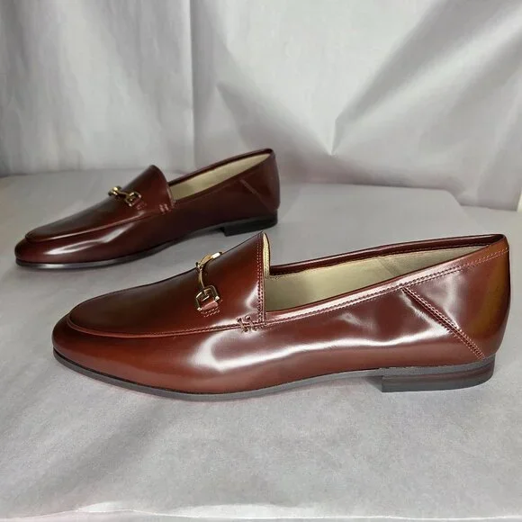 Sam Edelman Women's Loraine Brandy Boxlea Loafers Flats Size 10 - Picture 1 of 6